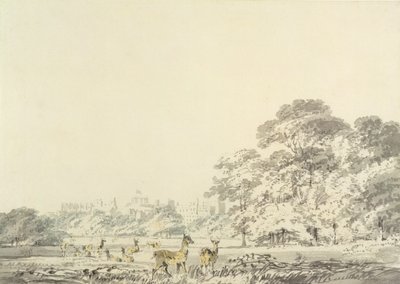 Schloss Windsor und Park mit Hirschen von Joseph Mallord William Turner